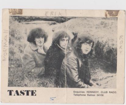 Postcard of the original Taste members