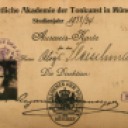 1932 Fleischmann's Munich Academy student ID
